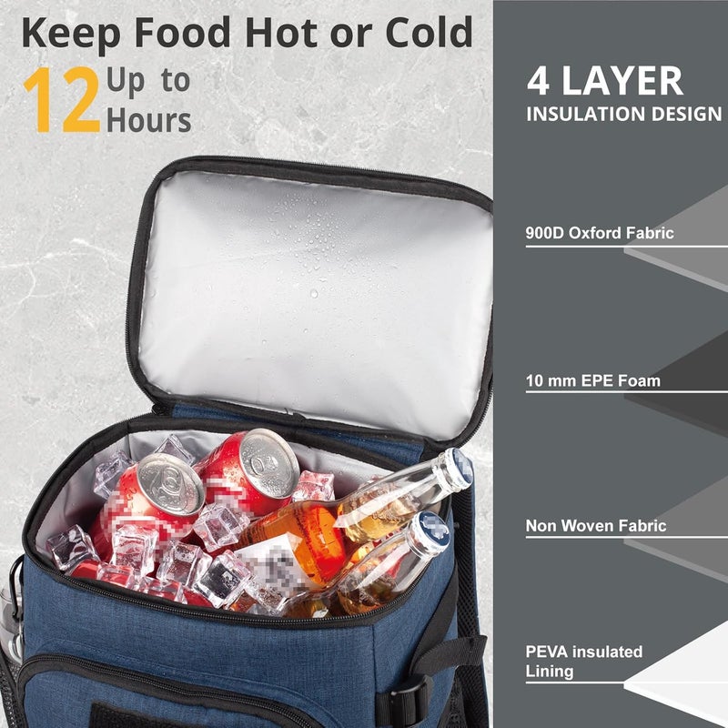 ATRIPACK Tactical Backpack Cooler, 25L Cooler Backpack Insulated Leak-Proof, Heavy Duty Large Lunch Backpack, Waterproof Ice Chest Backpack for Men Women Adults Work Daytrip Camping Beach Hiking Accessories - Image 4